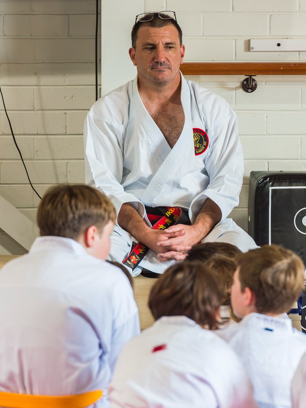 Sensei Dean Marshall teaching at MKK Lismore
